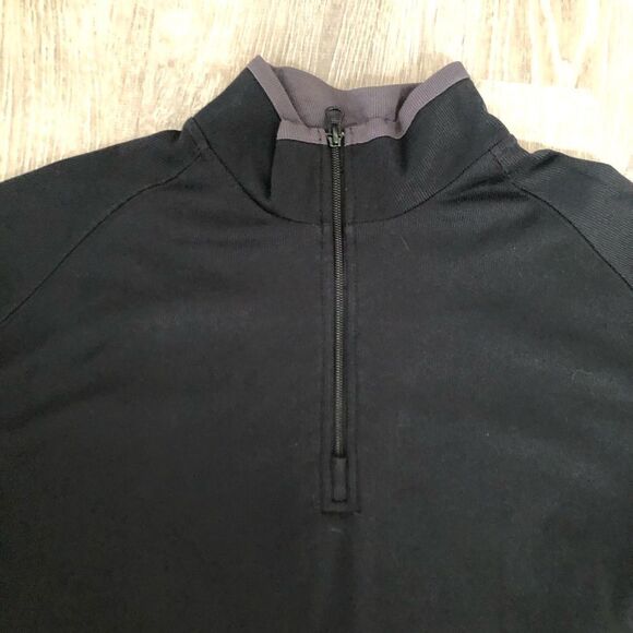 UCLA Golf Classic Echelon 1/4 Zip Black Long Sleeve Athletic Sweater Size Medium - Picture 2 of 9